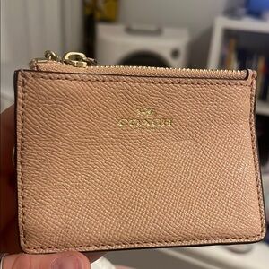 Coach Pink Leather Card Holder